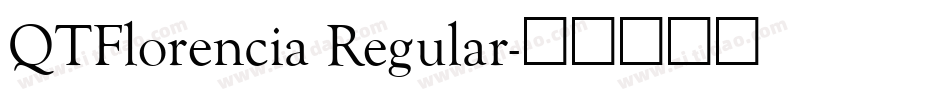 QTFlorencia Regular字体转换